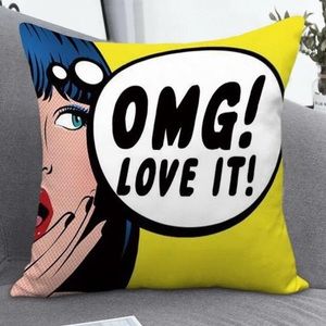 OMG Pillowcase Cushion Cover